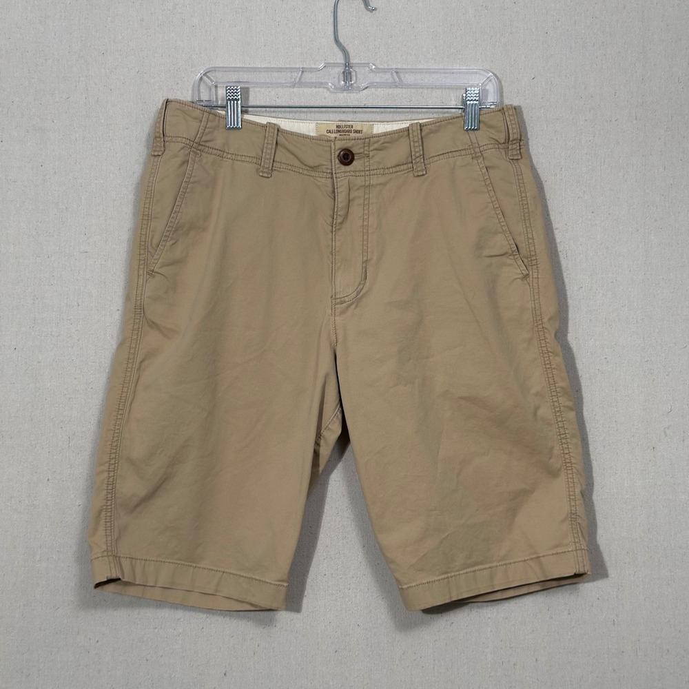 Hollister Cali Longboard Shorts Mens 32 Tan Epic Flex Stretch Khaki Chino Casual